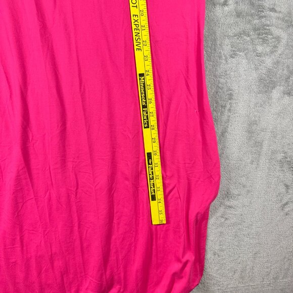 LTX Sportswear S Fuchsia V-Neck Short Sleeve Stretch Casual Dress - Picture 13 of 13